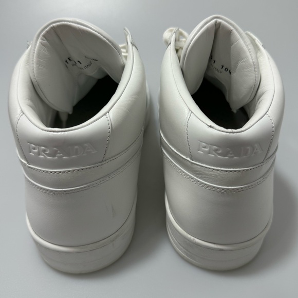 Prada Downtown Mid-Top Sneakers White Men’s UK 10.5/US 11.5 - Picture 3 of 7